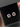 MAE - Simulated diamonds and Lab Ruby Stud Earrings - RTS