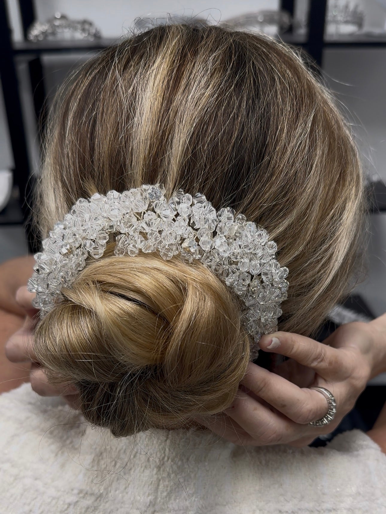 LULI - Swarovski Crystals and Clear Beads multi-use Headpiece RTS