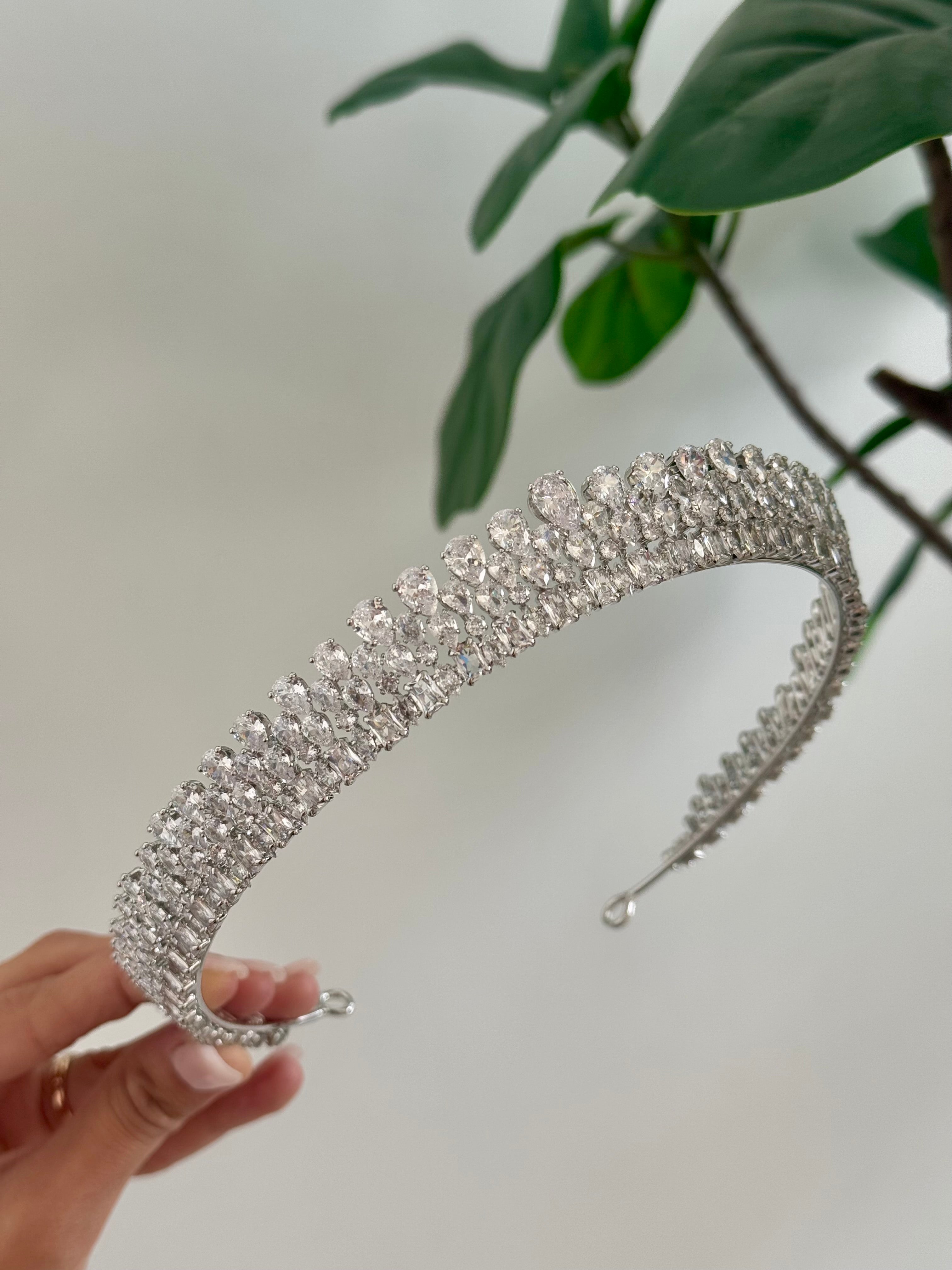 MICHI -  Swarovski Crystals Tiara -RTS