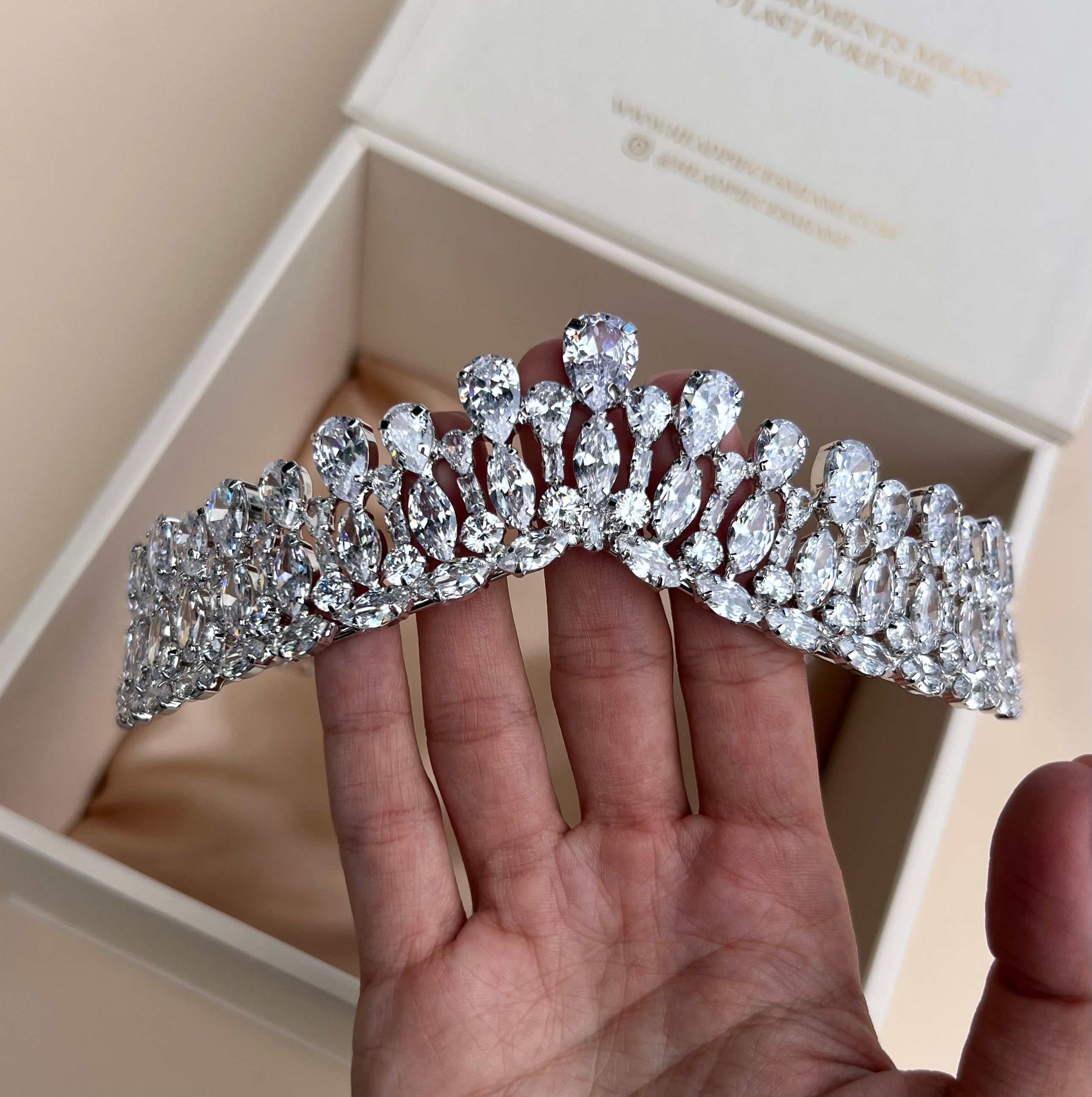 ALMA -  Swarovski Crystals Tiara -RTS