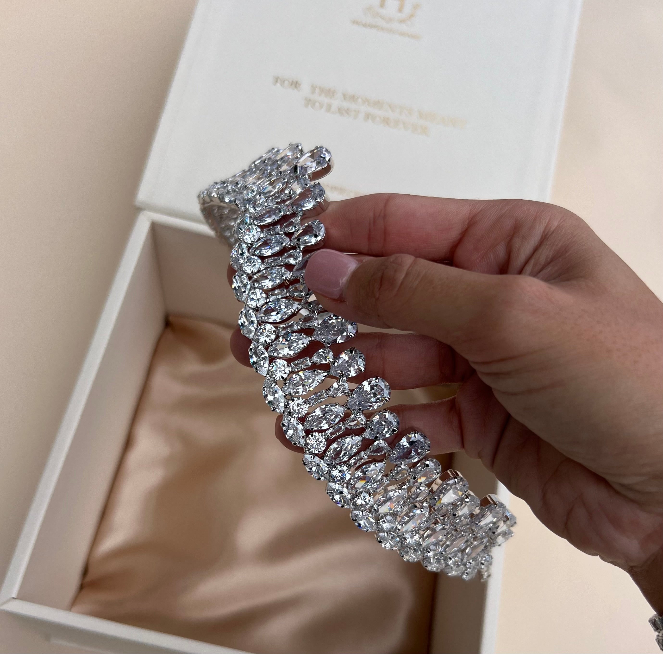 ALMA -  Swarovski Crystals Tiara -RTS