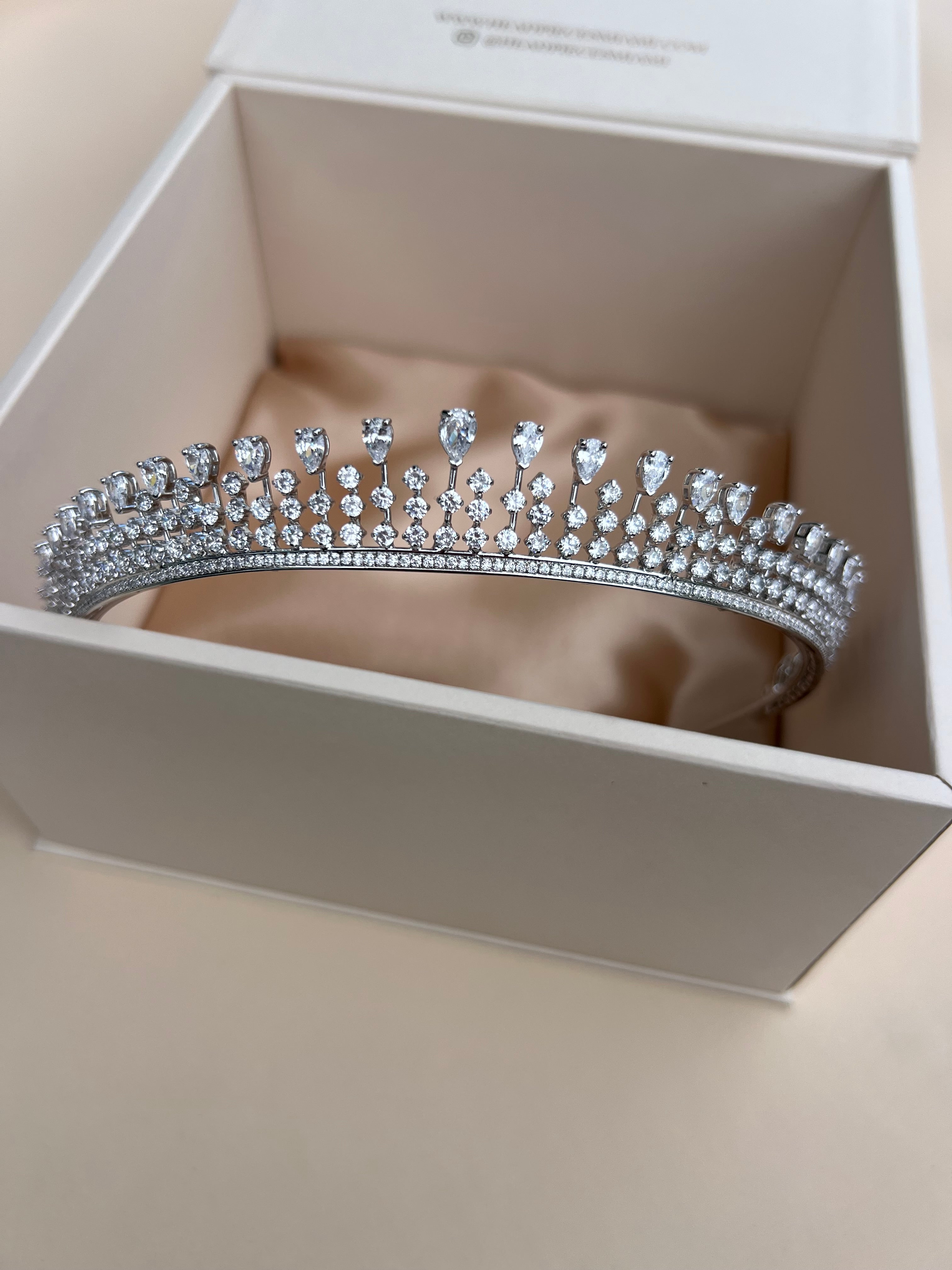SALMA -  Swarovski Crystals Tiara -RTS