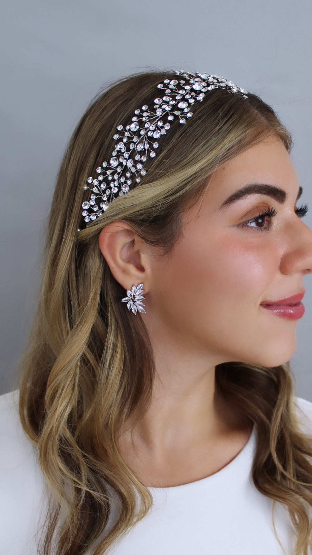 EVELYN - Swarovski Crystals Flexible Multi-use Headpiece