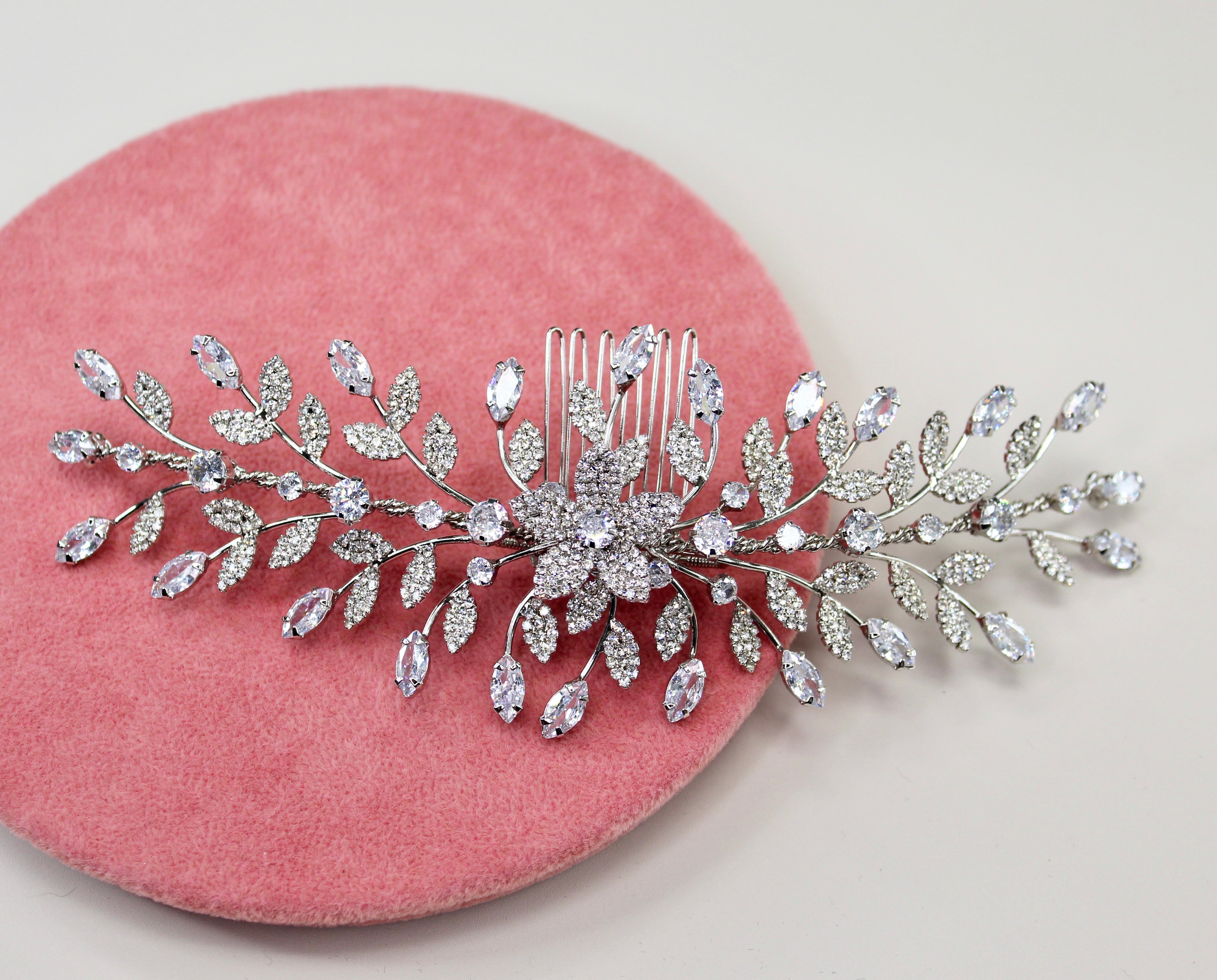 GEORGINA - Swarovski crystals Hair Comb -RTS