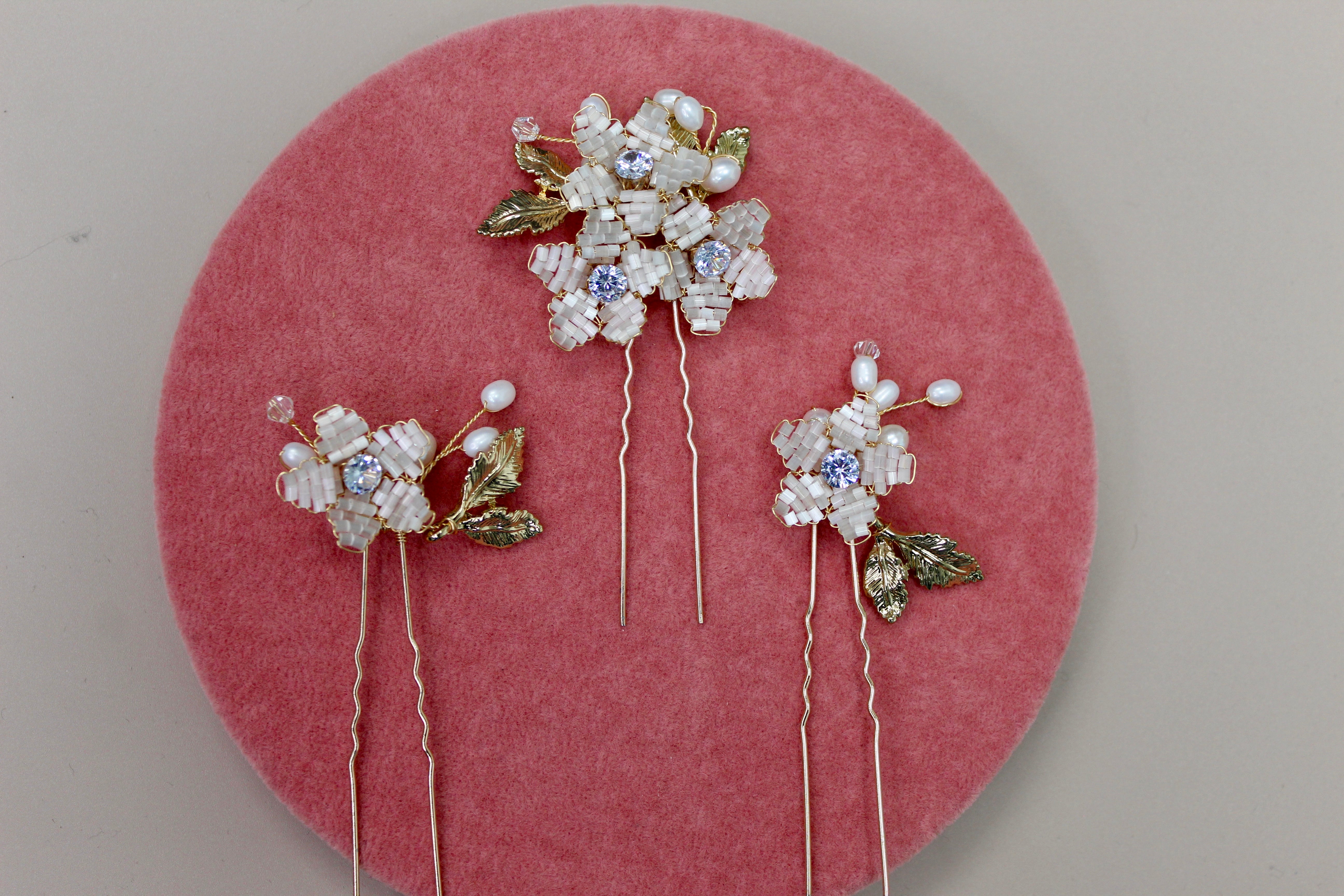 MARGOT - Three-Piece Set Beaded Hair Pins