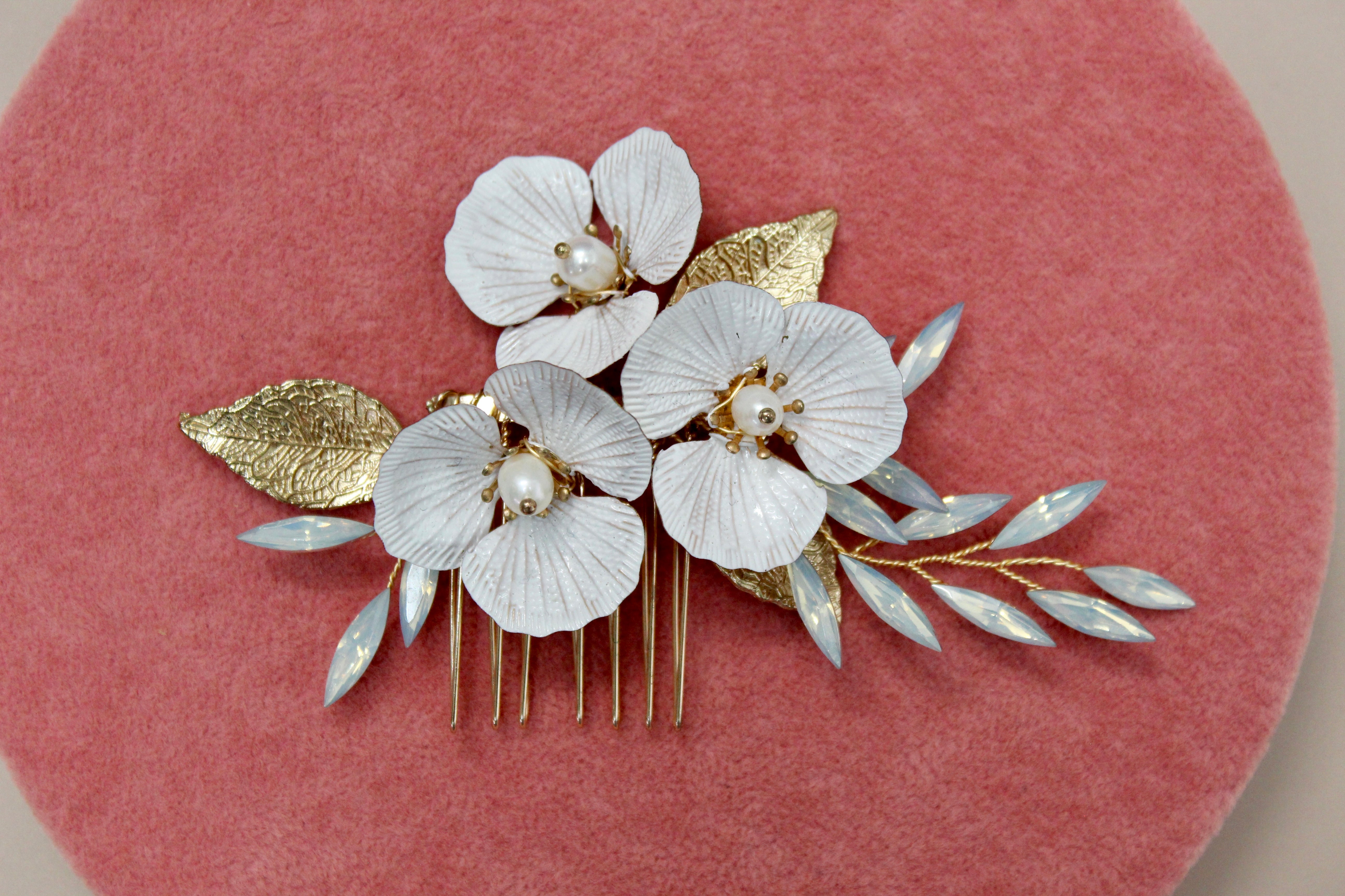 EDEN - Flowers Opal Hair Comb