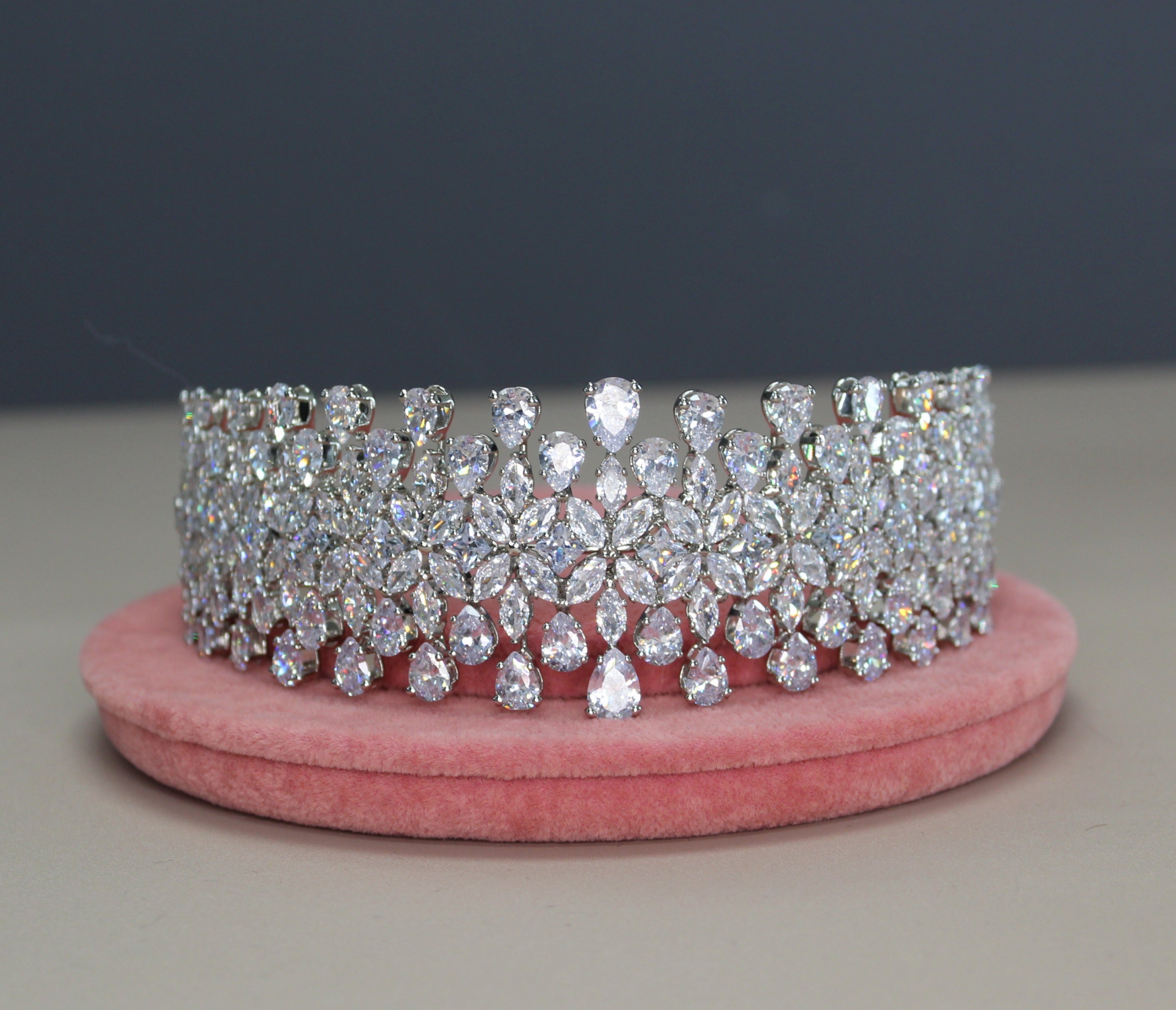 JANE- Simulated Diamonds Headpiece