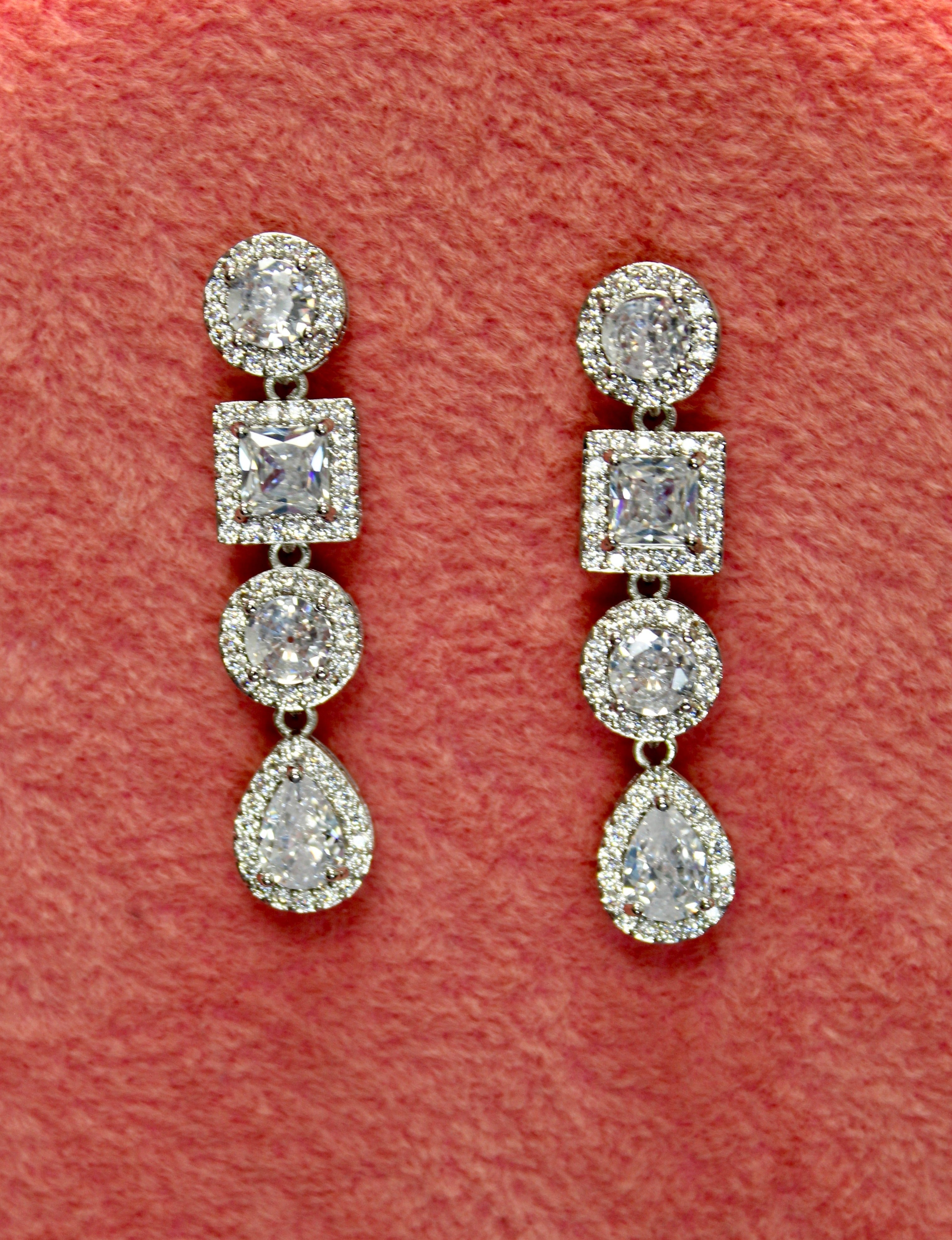 LUCILE - Simulated Diamonds Earrings -RTS