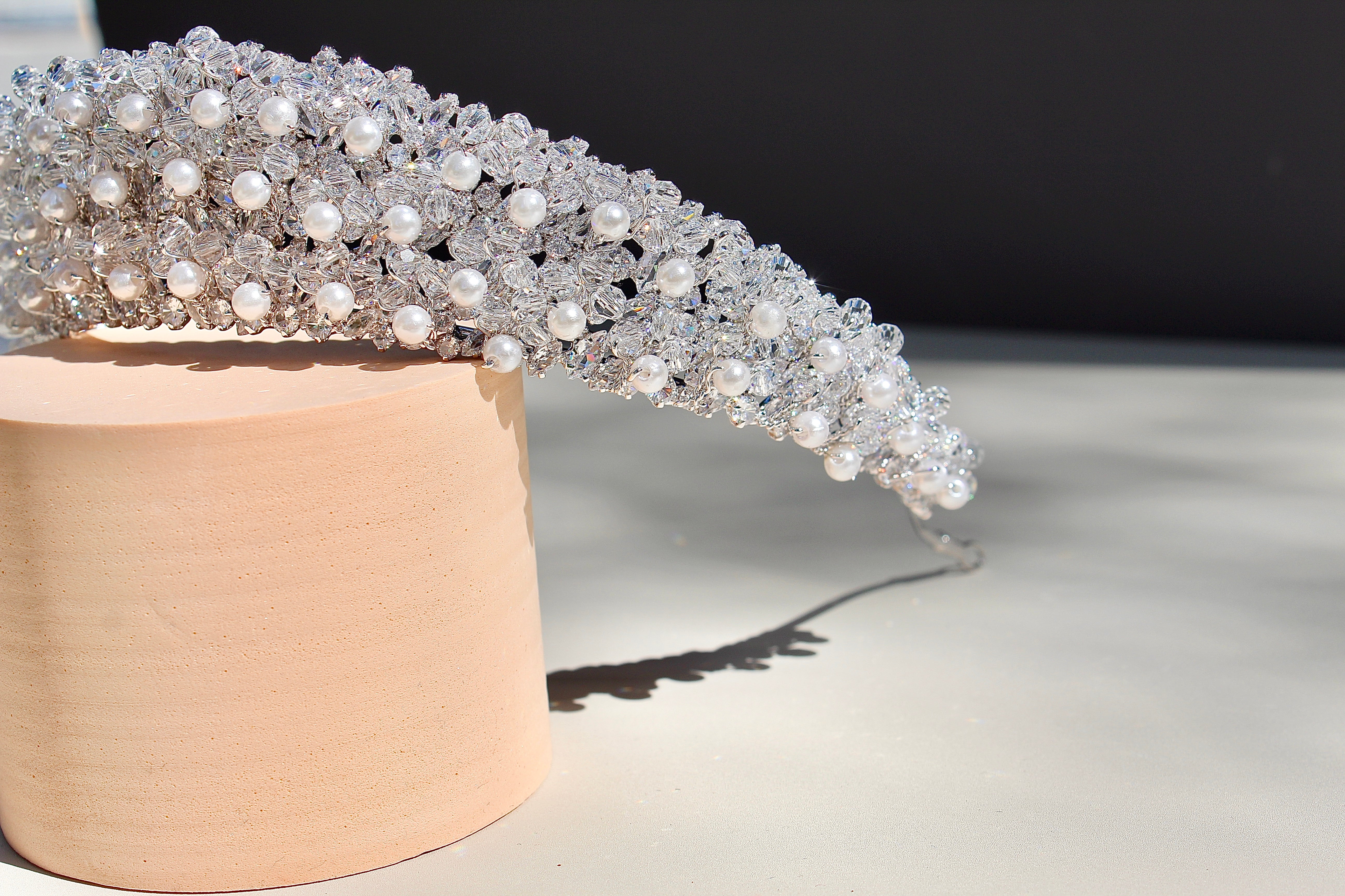 KAIA - Swarovski Crystals and Pearls Tiara