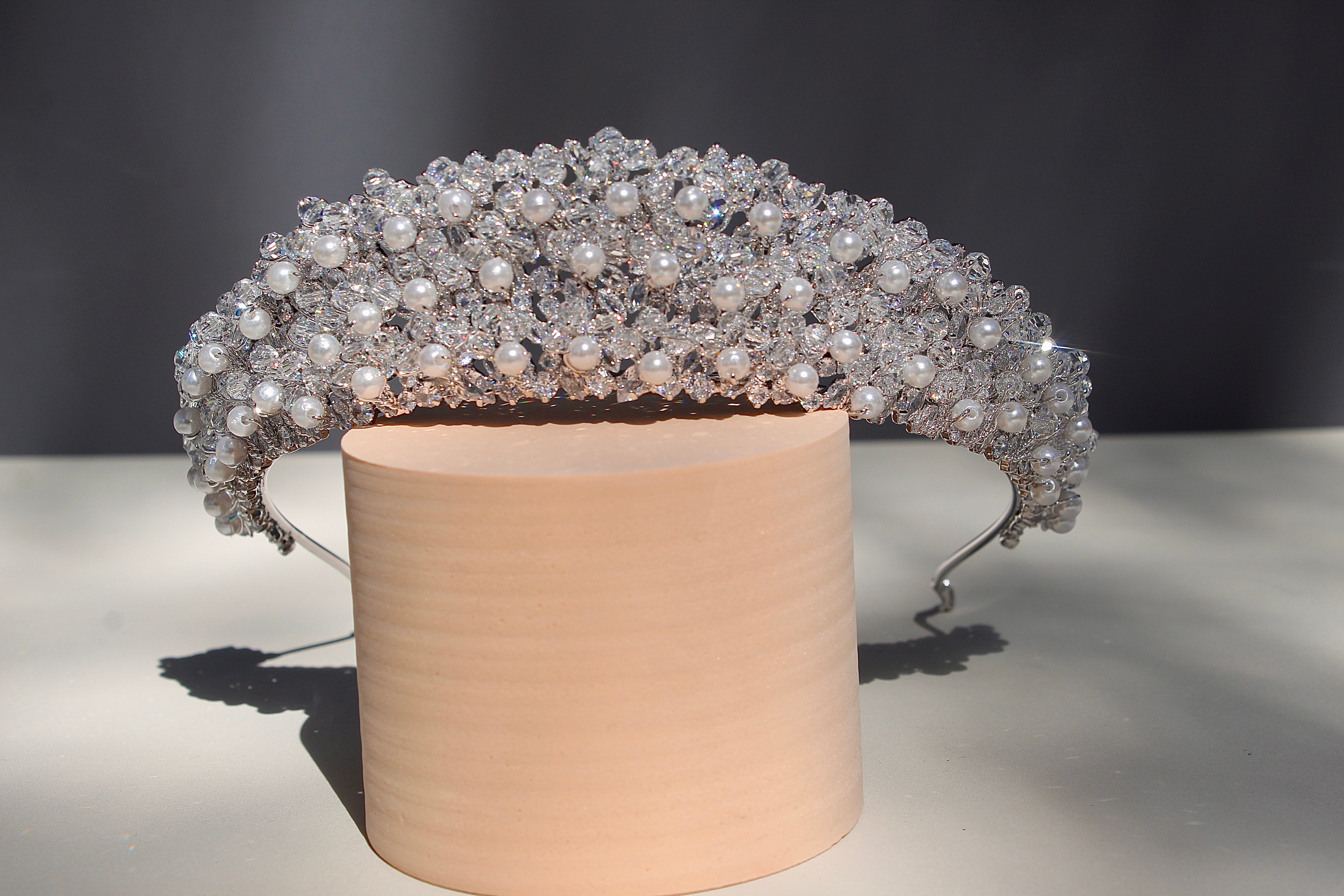 KAIA - Swarovski Crystals and Pearls Tiara