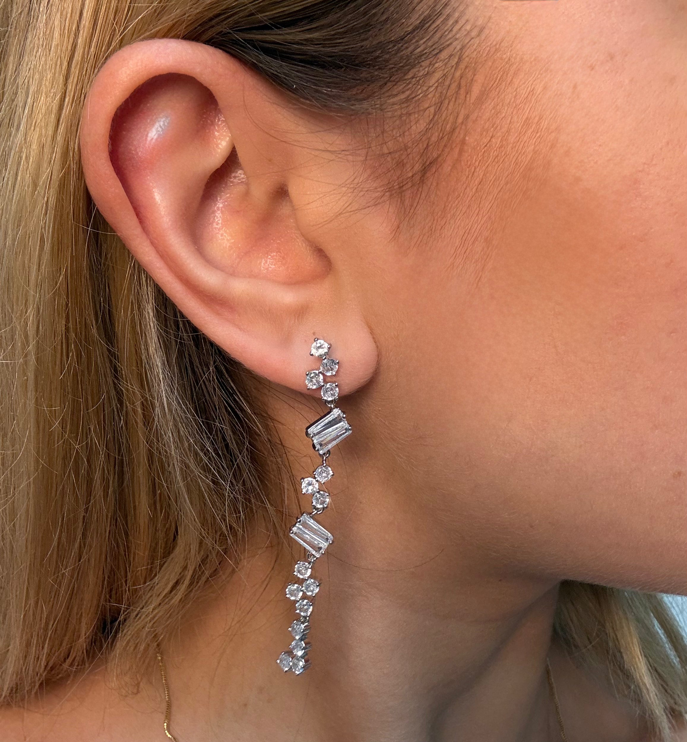CRYSTAL CASCADE EARRINGS