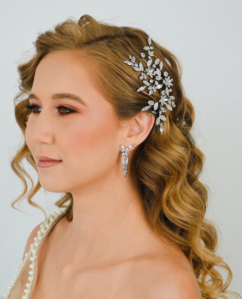 GISELLE- Swarovski Crystal Bridal Hair Side Piece