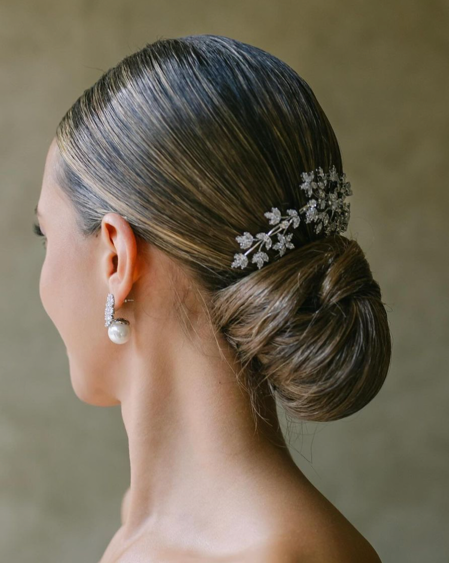 LOUISE - Simulated Diamonds Bridal Hair Comb