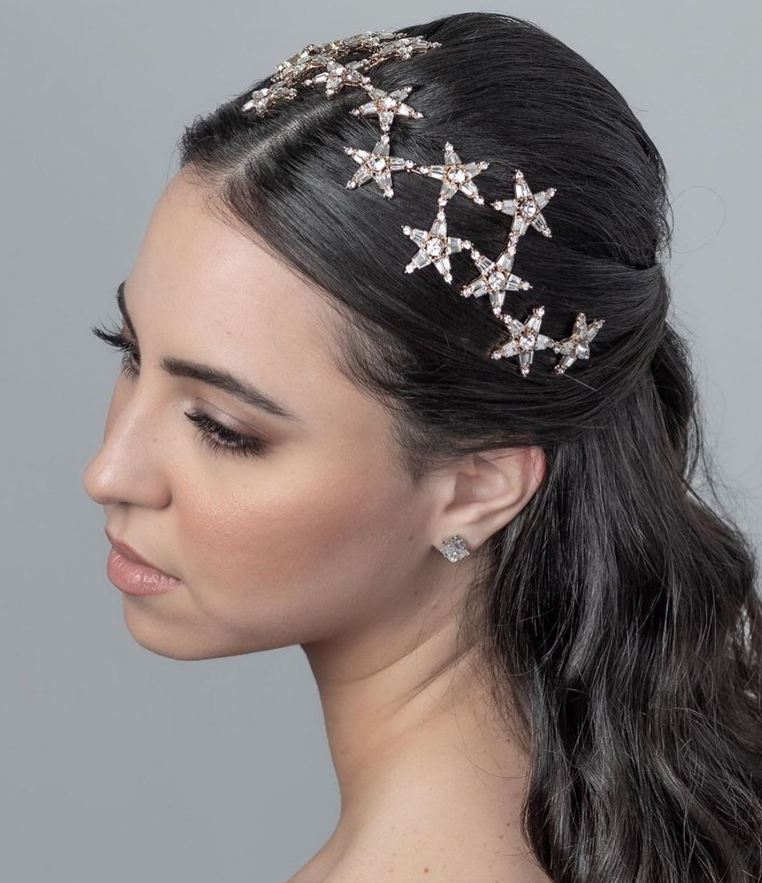 LAUREN - Simulated Diamonds Stars Headband