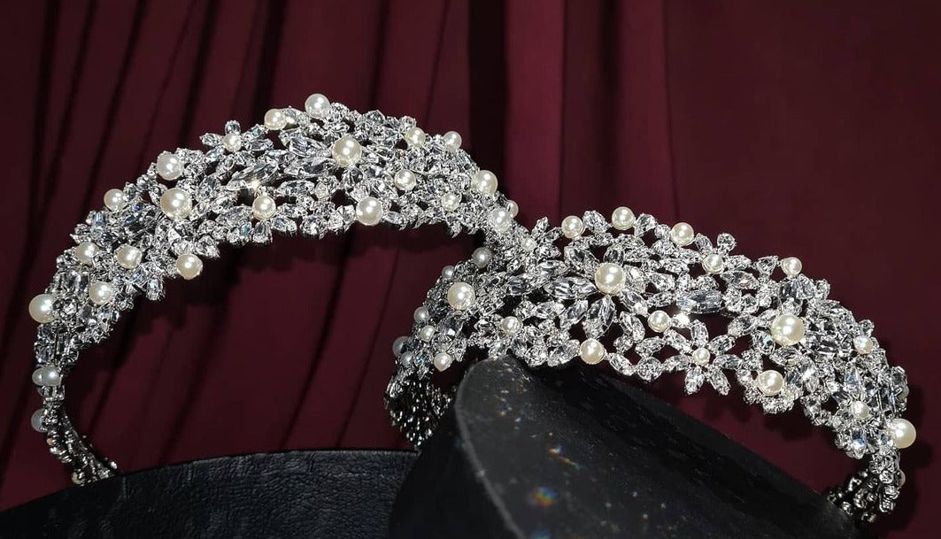 LIV - Swarovski Crystals and Pearls Headband