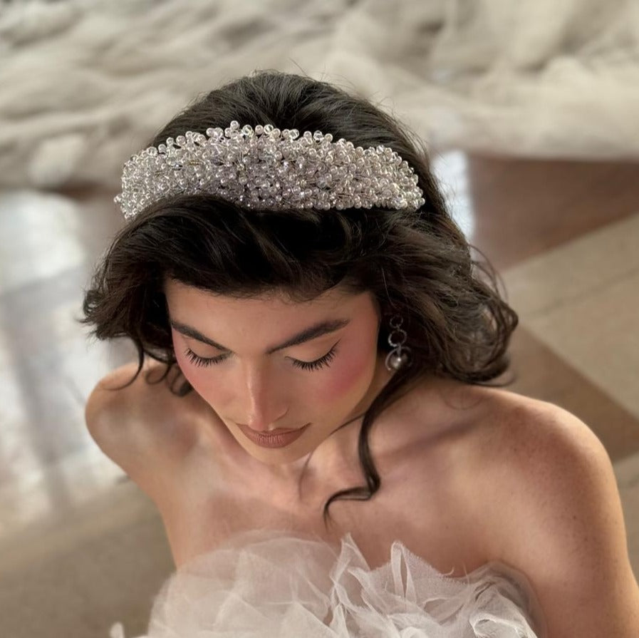 ALANA - Swarovski Crystals and Pearls Headband