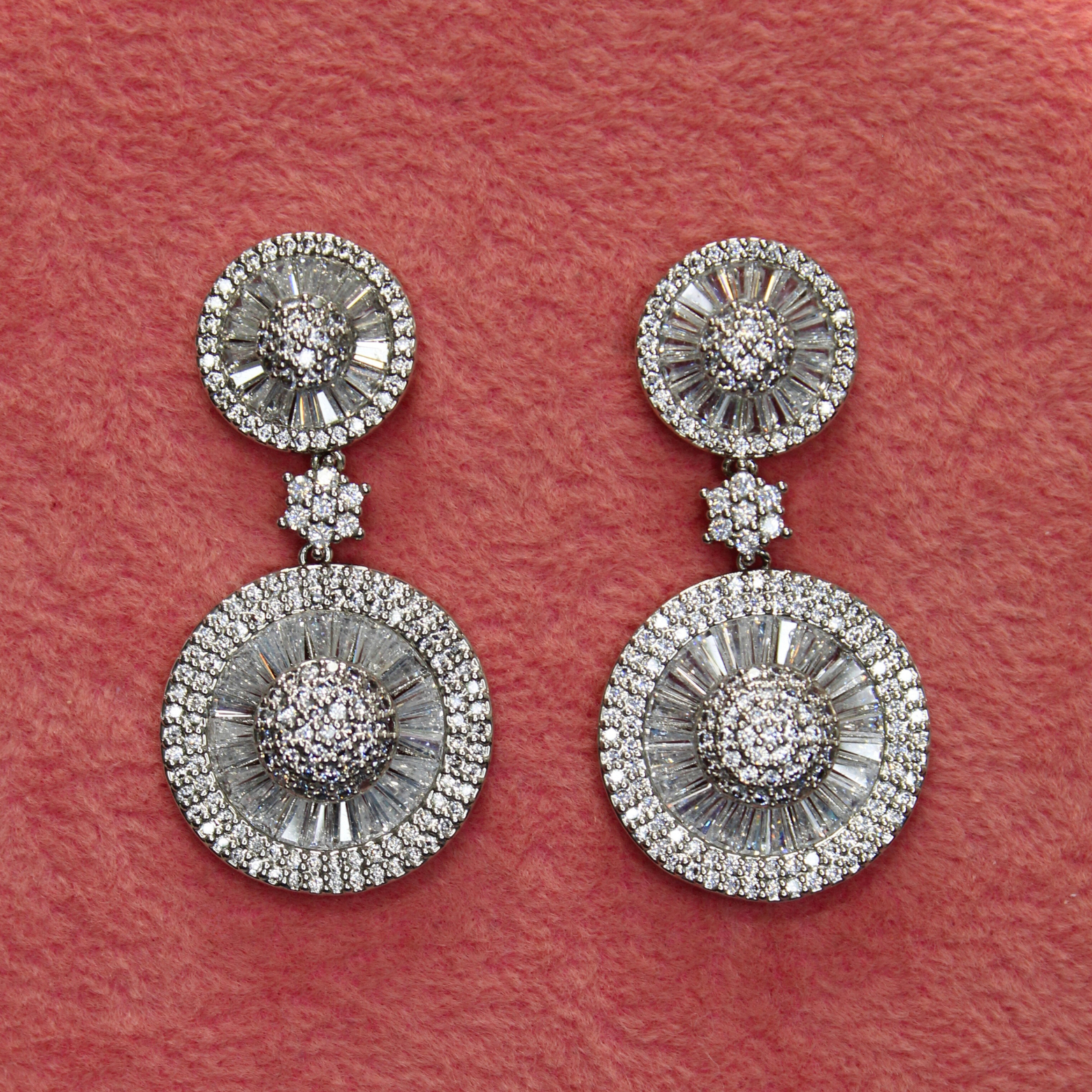 DELPHINE - Simulated Diamonds Earrings -RTS