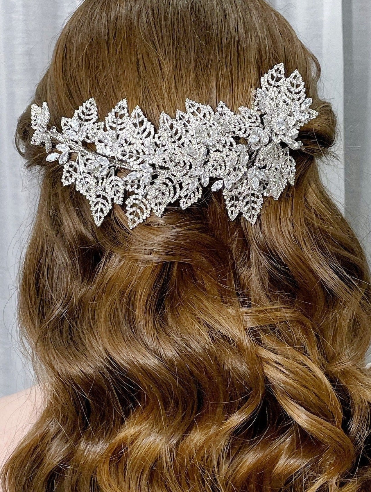 LISETTE - Swarovski Crystals Side Headpiece