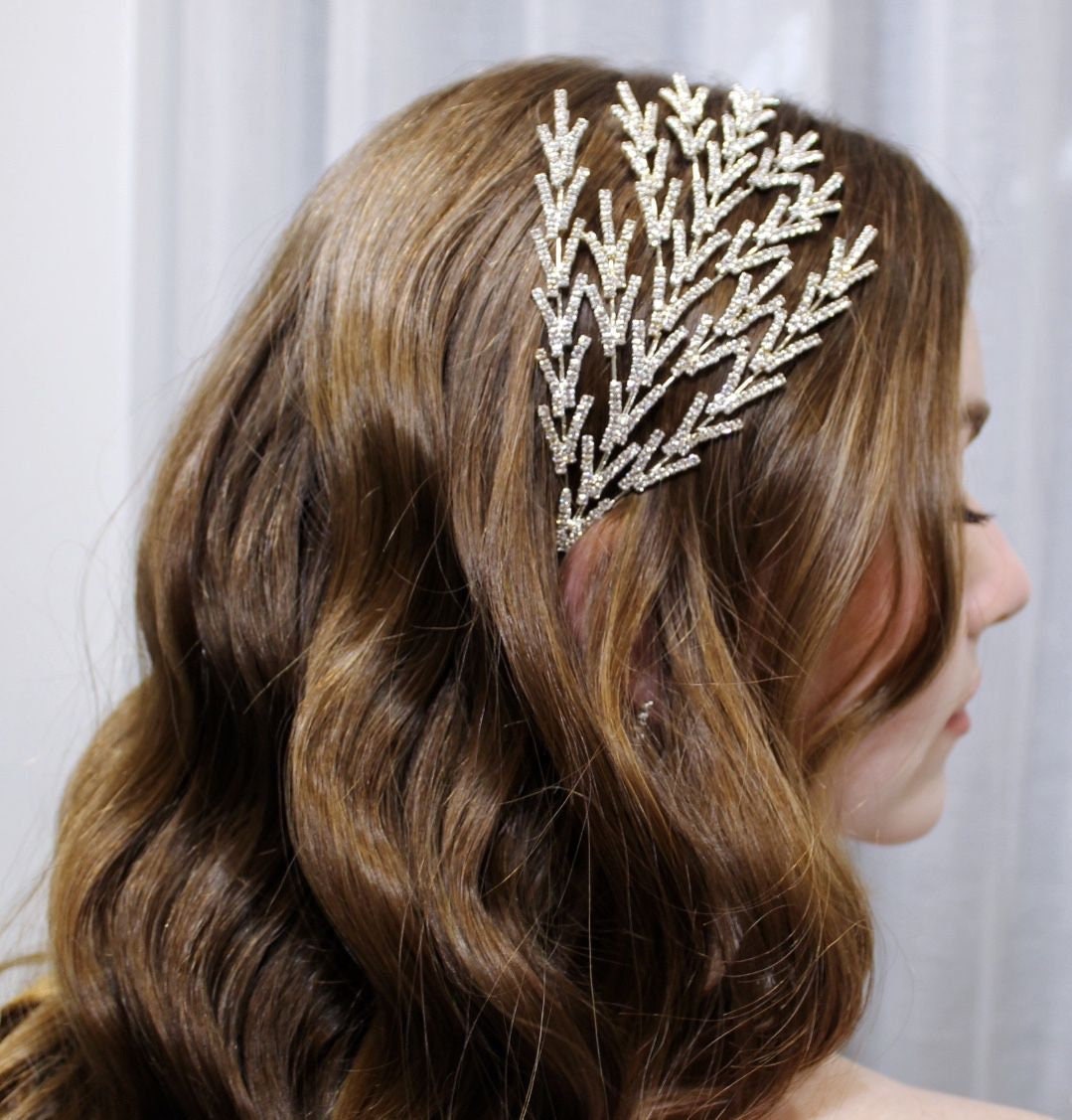 MIA- Simulated Diamonds Headband with Side Designs