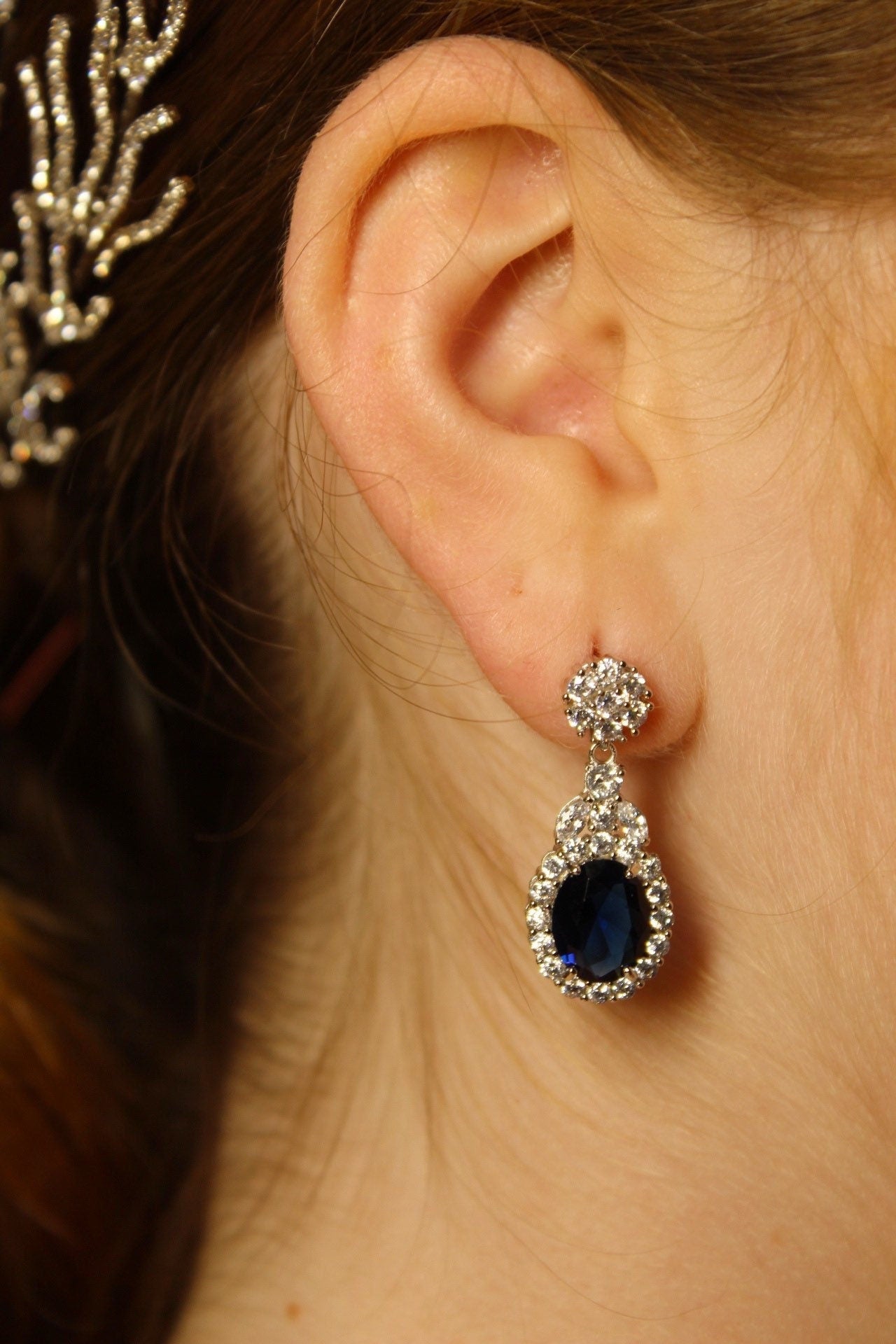 SARIT - Blue "Sapphire" Earring